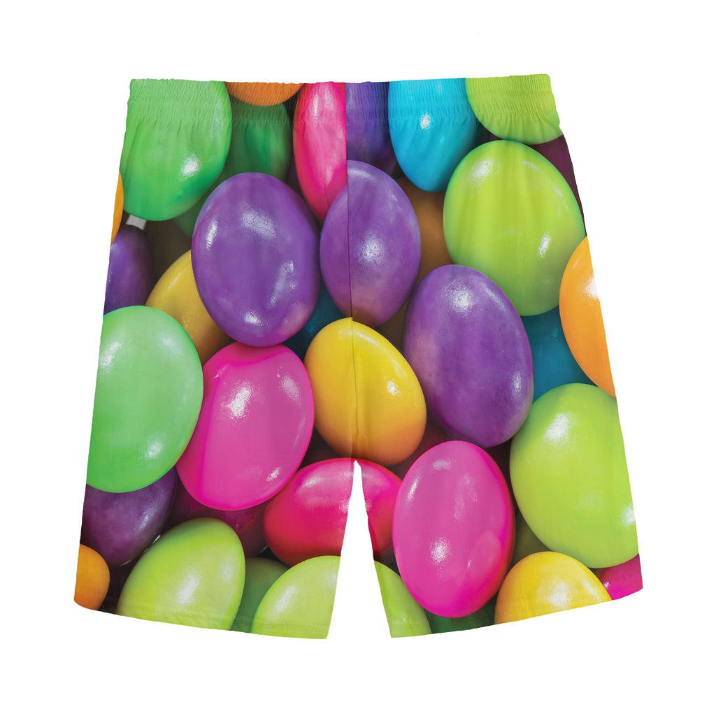 Colorful Chocolate Candy Print Men's Sports Shorts