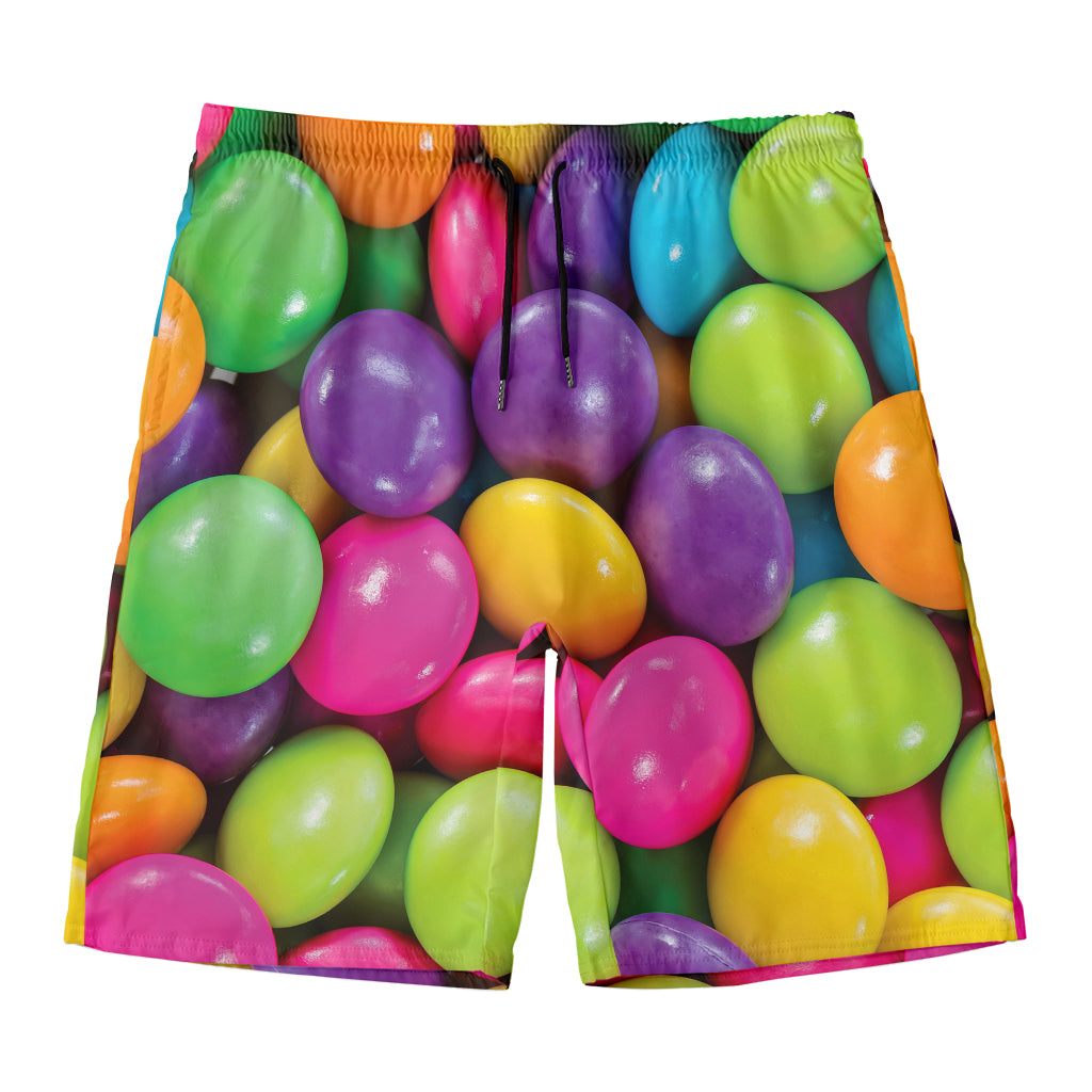 Colorful Chocolate Candy Print Men's Swim Trunks