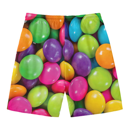 Colorful Chocolate Candy Print Men's Swim Trunks