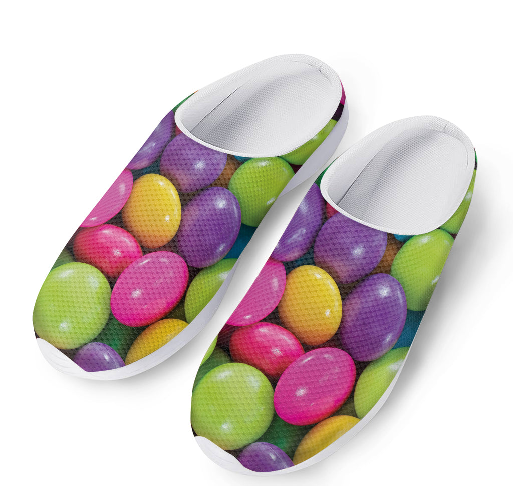 Colorful Chocolate Candy Print Mesh Casual Shoes