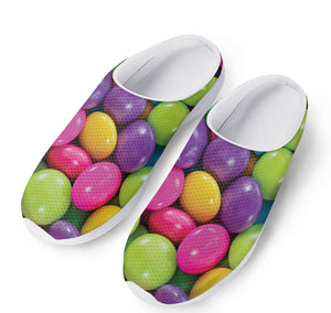 Colorful Chocolate Candy Print Mesh Casual Shoes