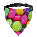 Colorful Chocolate Candy Print Over The Collar Dog Bandana