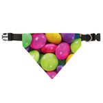 Colorful Chocolate Candy Print Over The Collar Dog Bandana