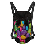 Colorful Chocolate Candy Print Pet Carrier Backpack