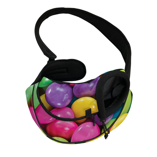 Colorful Chocolate Candy Print Pet Sling Carrier