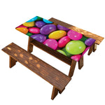 Colorful Chocolate Candy Print Picnic Table Cover