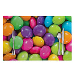 Colorful Chocolate Candy Print Placemat