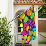 Colorful Chocolate Candy Print Polyester Flag