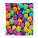 Colorful Chocolate Candy Print Polyester Shower Curtain