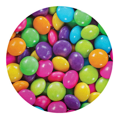 Colorful Chocolate Candy Print Round Blanket