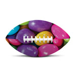 Colorful Chocolate Candy Print Rugby Ball