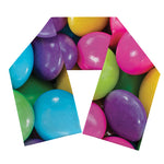 Colorful Chocolate Candy Print Scarf