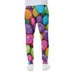 Colorful Chocolate Candy Print Scuba Joggers