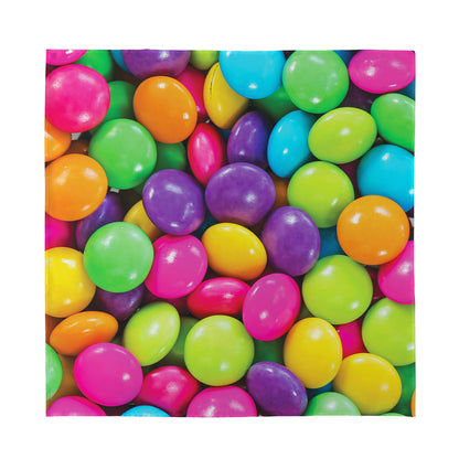 Colorful Chocolate Candy Print Silk Bandana