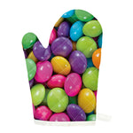 Colorful Chocolate Candy Print Single Oven Mitt