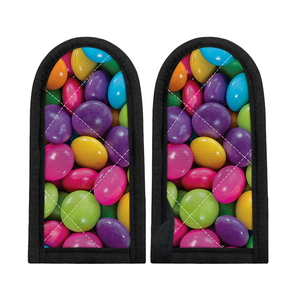 Colorful Chocolate Candy Print Skillet Handle Cover