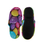 Colorful Chocolate Candy Print Slippers