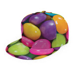 Colorful Chocolate Candy Print Snapback Cap