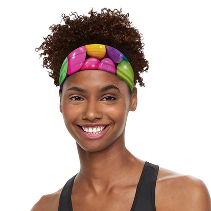 Colorful Chocolate Candy Print Sports Headband