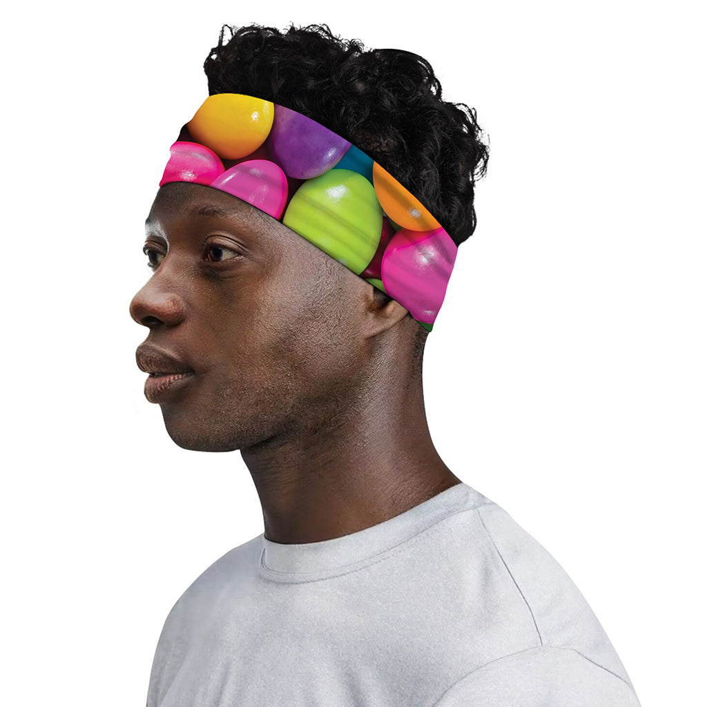 Colorful Chocolate Candy Print Sports Headband