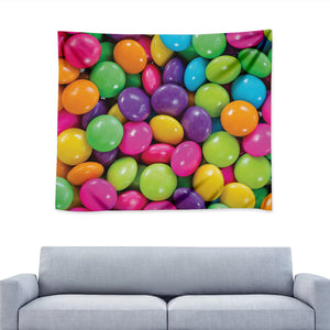 Colorful Chocolate Candy Print Tapestry