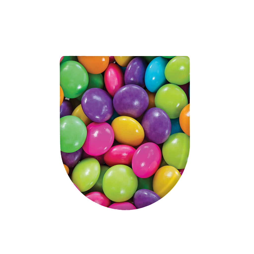 Colorful Chocolate Candy Print Toilet Lid Cover