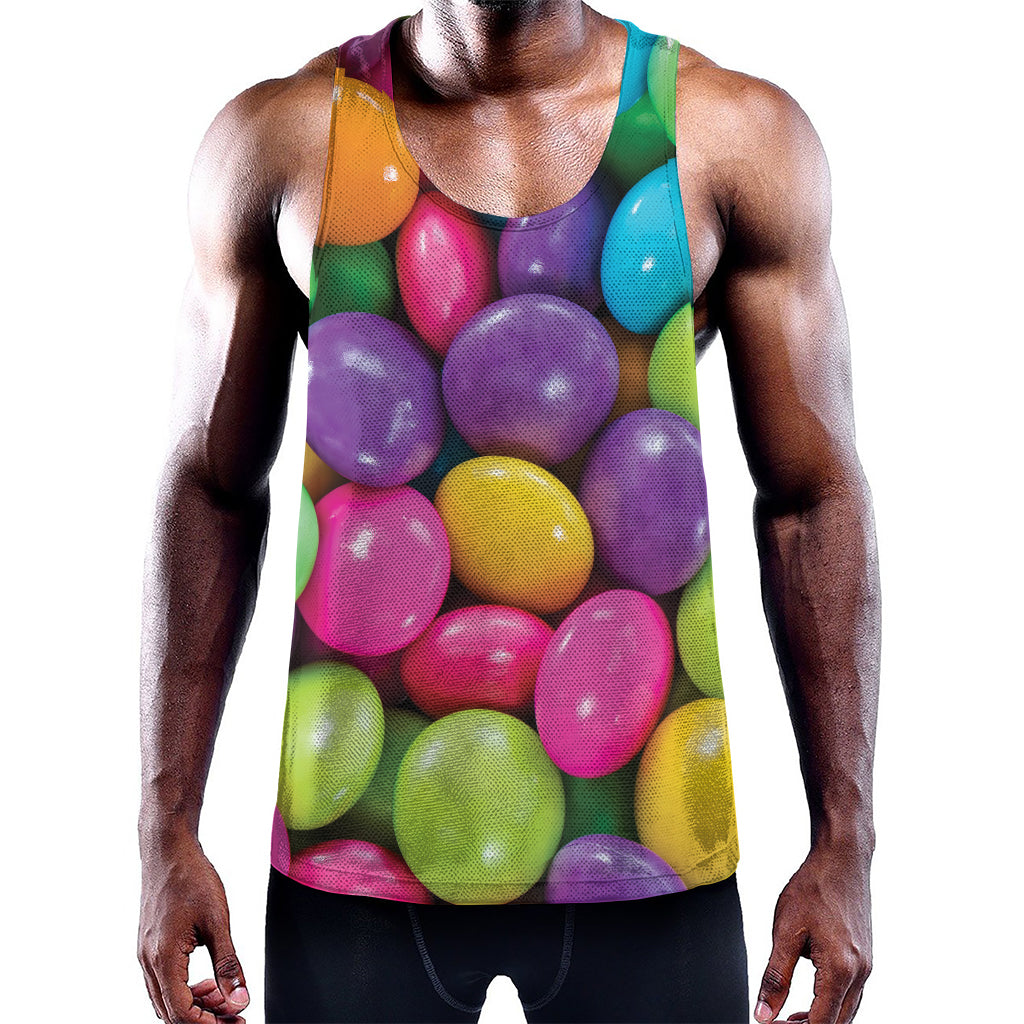 Colorful Chocolate Candy Print Training Tank Top