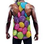 Colorful Chocolate Candy Print Training Tank Top