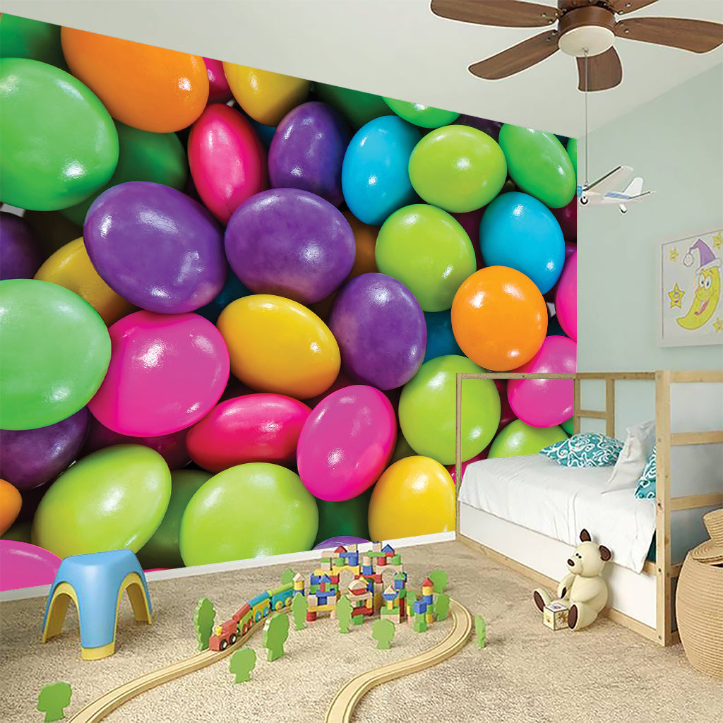 Colorful Chocolate Candy Print Wall Sticker
