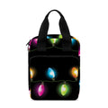 Colorful Christmas Lights Print Bible Tote Bag