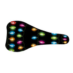 Colorful Christmas Lights Print Bicycle Seat Cover