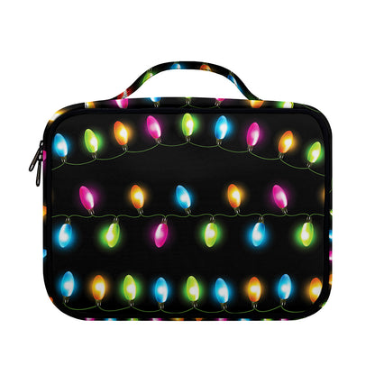 Colorful Christmas Lights Print Briefcase Bible Bag