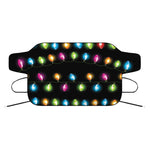 Colorful Christmas Lights Print Car Windshield Snow Cover