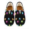 Colorful Christmas Lights Print Casual Shoes