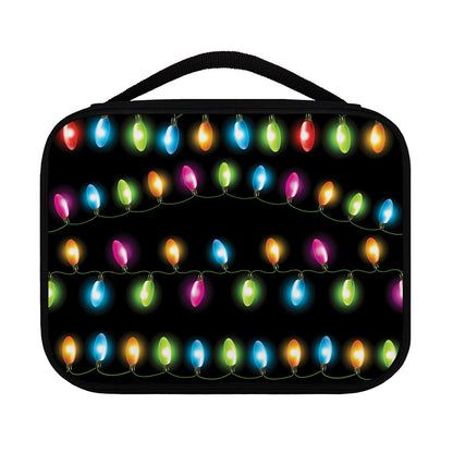 Colorful Christmas Lights Print Classic Bible Case
