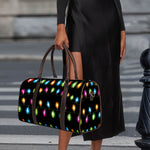 Colorful Christmas Lights Print Duffle Bag