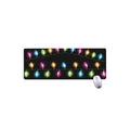 Colorful Christmas Lights Print Extended Mouse Pad