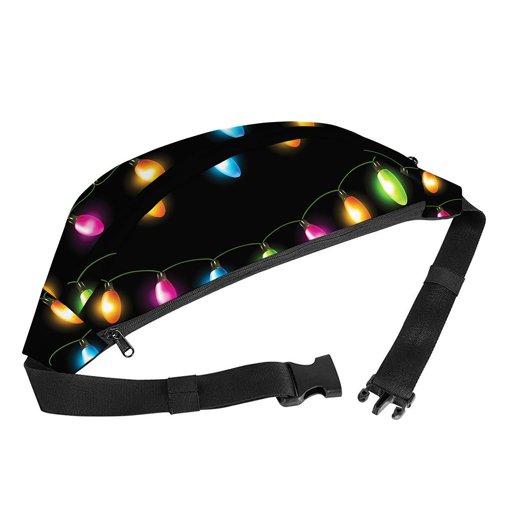 Colorful Christmas Lights Print Fanny Pack