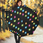 Colorful Christmas Lights Print Foldable Umbrella