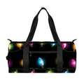 Colorful Christmas Lights Print Gym Bag