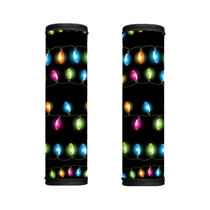 Colorful Christmas Lights Print Handle Covers