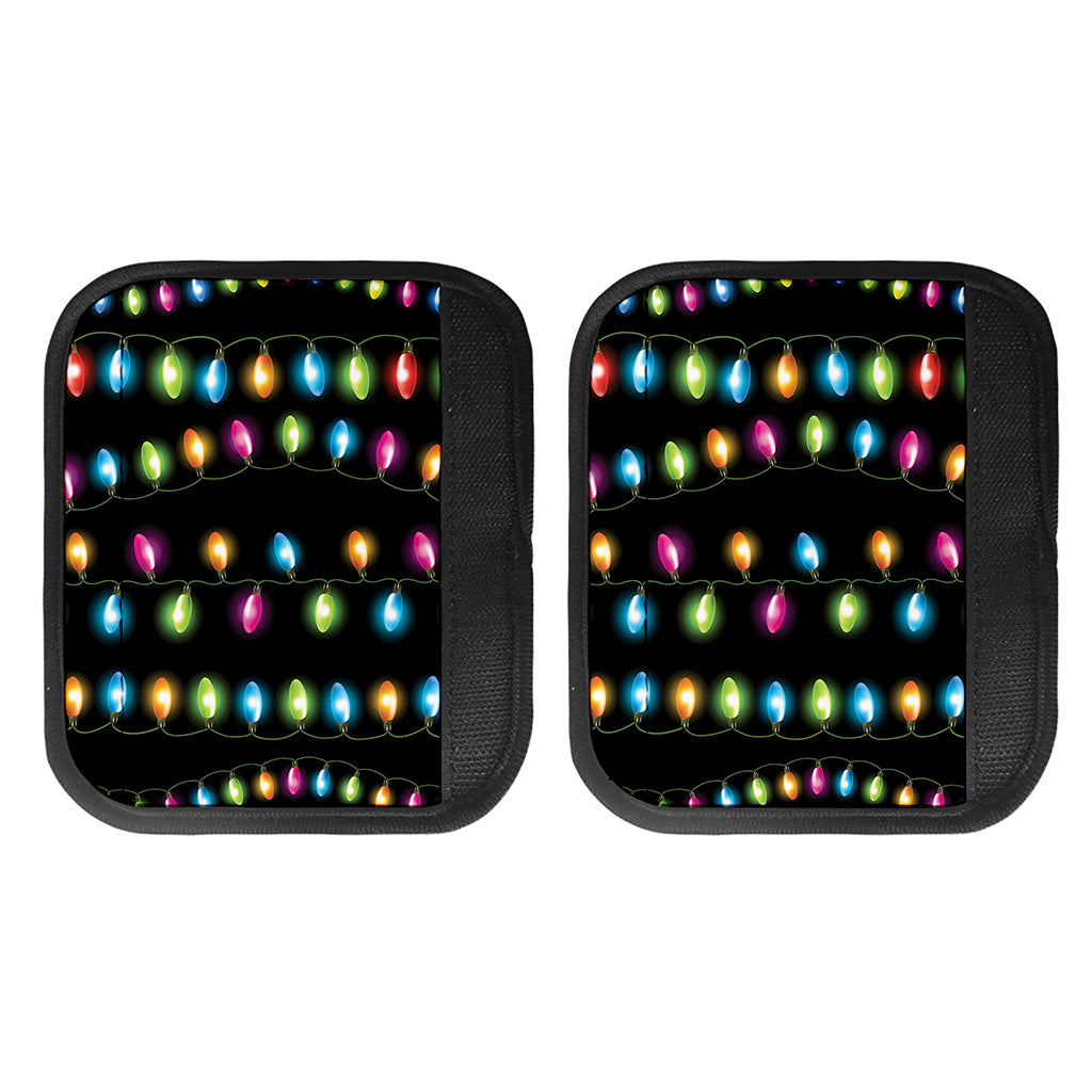 Colorful Christmas Lights Print Handle Covers