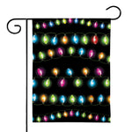 Colorful Christmas Lights Print House Flag