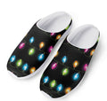 Colorful Christmas Lights Print Mesh Casual Shoes