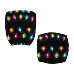 Colorful Christmas Lights Print Office Chair Cover