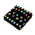 Colorful Christmas Lights Print Outdoor Seat Cushion Cover