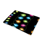 Colorful Christmas Lights Print Pet Cooling Mat Cover