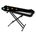 Colorful Christmas Lights Print Piano Keyboard Cover