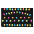 Colorful Christmas Lights Print Polyester Doormat