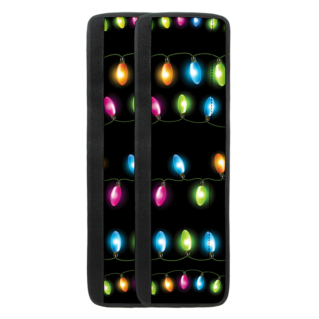 Colorful Christmas Lights Print Refrigerator Handle Covers